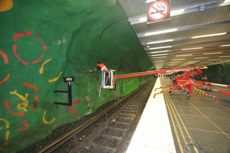 Alby tunnelbana. 